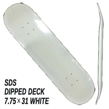 SDS/エスディーエス スケートボード デッキ DIPPED DECK 7.75 WHITE スケボーSK8 [返品、交換及びキャンセル不可]