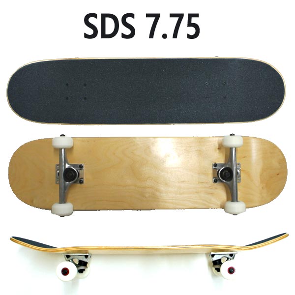 期間限定セール！SDS/エスディーエス コンプリートスケートボード/スケボー DYED NATURAL 7.75 COMPLETE SK8 RED BEARING [返品、交換及びキャンセル不可]