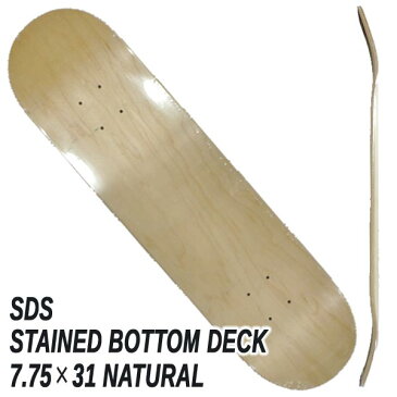 SDS/エスディーエス スケートボード デッキ STAINED BOTTOM 7.75 DECK NATURAL スケボーSK8 [返品、交換及びキャンセル不可]