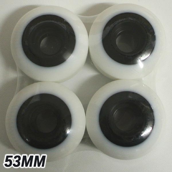 期間限定セール！STEADFAST/ステッドファスト TWO TONE WHEEL 53mm WHITE/BLACK スケートボード WHEEL/ウィール スケボー SK8 