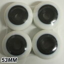 STEADFAST/ステッドファスト TWO TONE WHEEL 53mm WHITE/BLACK スケートボード WHEEL/ウィール スケボー SK8 