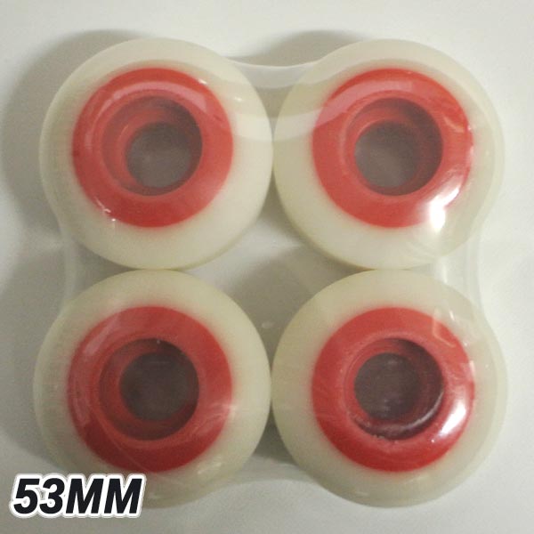 STEADFAST/ステッドファスト TWO TONE WHEEL 53mm WHITE/RED スケートボード WHEEL/ウィール スケボー SK8 