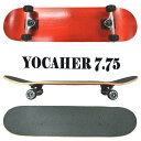 在庫限り!YOCAHER コンプリートスケートボード/スケボー STAINED RED 7.75 COMPLETE SKATEBOARD ER スケボー 完成品...