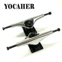 在庫限り!YOCAHER 6.0 POLISHED SILVER/BLACK TRUCK/トラック スケボーSK8 SKATEBOARD スケートボードトラック...