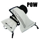 パウ スノーボードグローブ ミトン POW 22-23モデル KB PRO MITT WHITE HIPORA/ヒポラ 男性用メンズ スノーボードミット SNOW BOARDS スノボ 手袋 