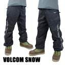 値下げしました！ボルコム スノボウェア スノボ用パンツ VOLCOM NEW SLASHSLAPPER PANT BLK メンズ スノボ用パンツ スノボウェア 耐水 防寒 機能性 10000MM SNOWBOARDS 22-23 返品 交換及びキャンセル不可