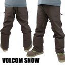 ボルコム スノボウェア スノボ用パンツ VOLCOM FREAKIN SNOW CHINO BROWN メンズ スノボ用パンツ スノボウェア 耐水 防寒 機能性 15000MM SNOWBOARDS 22-23 ZIPTECH対応 返品 交換及びキャンセル不可