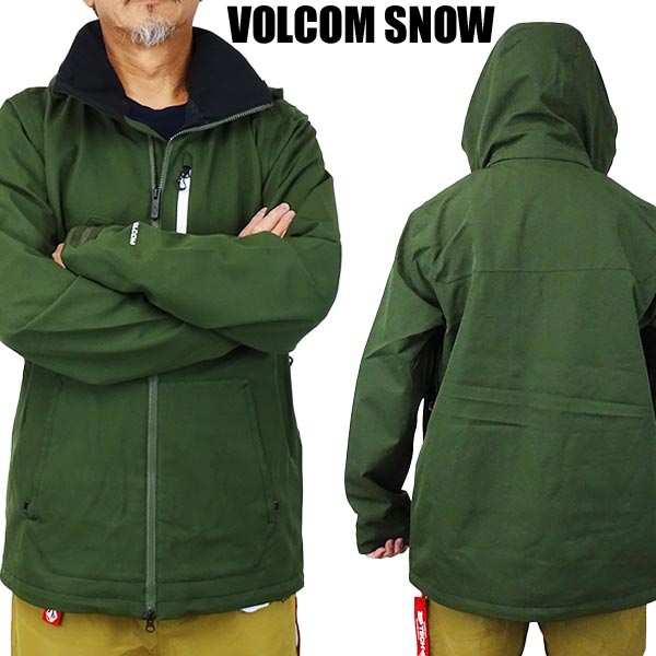 VOLCOM/ボルコム DEADLY STONE JACKET SAG メンズ 男性用 スノボ用ジャケット スノボウェア 上着 スノーウェア 耐水 防寒 機能性 スノーボード SNOWBOARDS 21-22