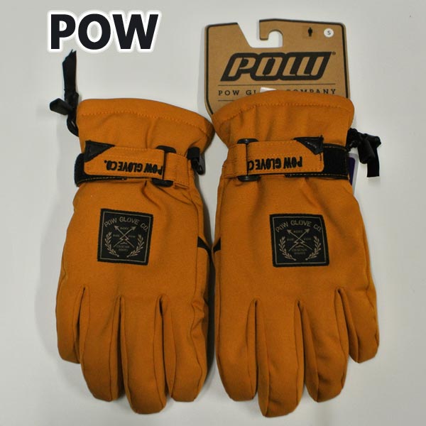 在庫処分セール POW/パウ XG GLOVE TOBACCO 男性用 HIPOLA防水 メンズ スノーボードグローブ ミトン SNOW BOARD スノボ [返品 交換及びキャンセル不可]