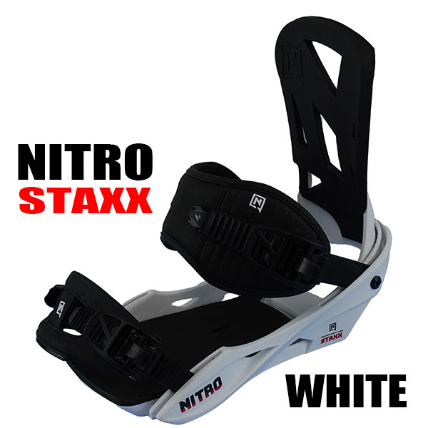 ナイトロ スノーボード ビンディング NITRO STAXX BINDING WHITE スタックス バインディング 22-23モデル スノボ 雪山