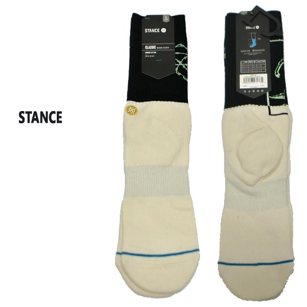 楽天サーフィンワールド楽天市場店値下げしました！STANCE/スタンス STEP UP BLACK SOCK スケーターソックス 男性靴下 メンズ ソックス Lsize