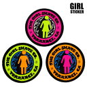 ガール ステッカー シール GIRL OG LOGO NEONS STICKER 【C】 STICKER/ステッカー 3COLOR[返品、交換及びキャンセル不可...