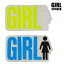 ガール ステッカー シール GIRL OG LOGO NEONS STICKER 【G】 STICKER/ステッカー 2COLOR[返品、交換及びキャンセル不可]