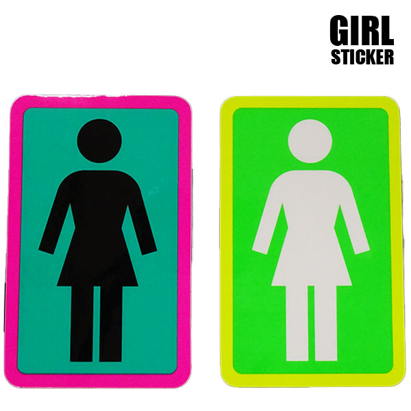 ガール ステッカー シール GIRL OG LOGO NEONS STICKER 【K】 STICKER/ステッカー 2COLOR 大きめ[返品、交換及びキャ…