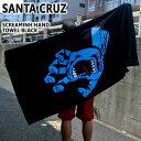 SANTA CRUZ/サンタクルズ SCREAMING HAND TOWEL BLACK バスタオル ビーチタオル スクリーミングハンド その1