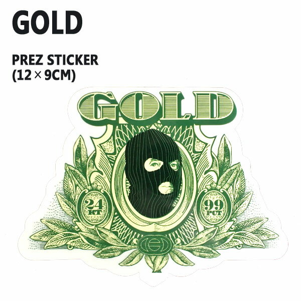 GOLD/ゴールド STICKER/ステッカー PREZ_02P01Oct16