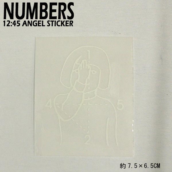 NUMBERS EDITION/ʥСǥ 12:45 ANGEL STICKER WHITE ƥå  ܡ 02