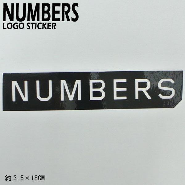 NUMBERS EDITION/ナンバーズエディション MITERED LOGO STICKER BLACK ステッカー シール スケボー 03