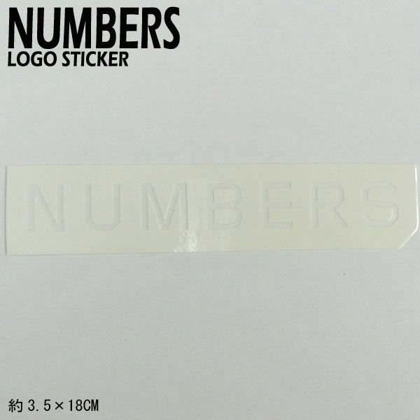 NUMBERS EDITION/ʥСǥ MITERED LOGO STICKER WHITE ƥå  ܡ 04