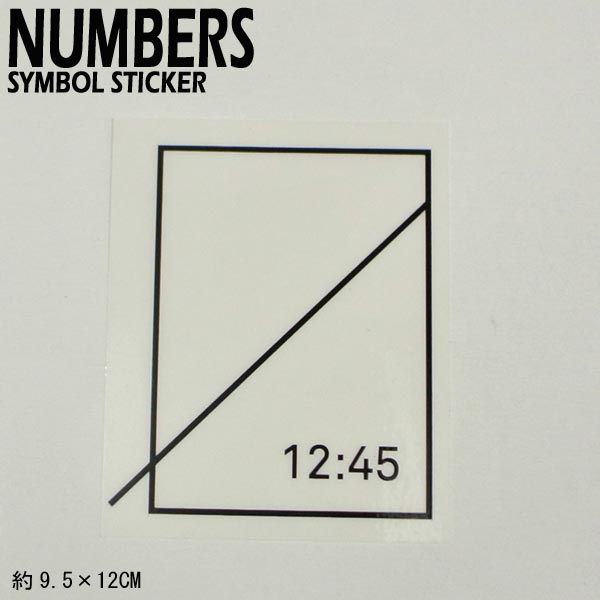 NUMBERS EDITION/ナンバーズエディション SYMBOL STICKER BLACK ステッカー シール スケボー 05