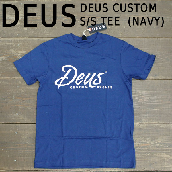 DEUS EX MACHINA/デウス エクス マキナ 半袖Tシャツ DEUS CUSTOM NAVY S/S TEE_02P01Oct16