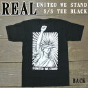 l܂IREAL/A UNITED WE STAND S/S TEE BLACK Y TVc jp T-shirts  XP{[ 31533@NbN|XgΉ