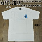 値下げしました！SANTA CRUZ/サンタクルズ SCREAMING HAND S/S TEE WHITE メンズ Tシャツ 男性用 胸プリントスクリーミングハンド