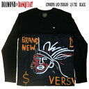 値下げしました！DIAMOND/ダイヤモンド COWBOYS AND INDIANS L/S TEE BLACK BASQUIATコラボ メンズ 長袖Tシャツ 男性用 T-shirts クリックポスト対応