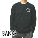 l܂IBANKS/oNX WEST COAST CREW DIRTY BLACK Y L/S  g[i[ XEFbg Svg 0283[ԕiAyуLZs]