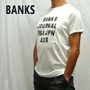 値下げしました！BANKS/バンクス HEMISPHERE OFF WHITE メンズ S/S TEE 半袖 プリント Tシャツ  WTS0407　クリックポスト対応