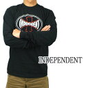 値下げしました！INDEPENDENT/インデペンデント ITC SPAN L/S REGULAR TEE BLACK Tシャツ T-shirts 長袖 丸首 返品 交換及びキャンセル不可 クリックポスト対応