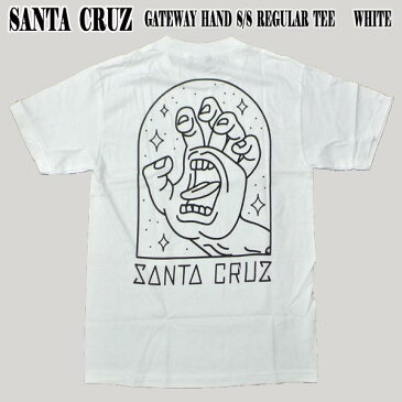 SANTA CRUZ/サンタクルズ GATEWAY HAND S/S REGULAR TEE WHITE メンズ Tシャツ 男性用 T-shirts 半袖 丸首 MENS スクリーミングハンド