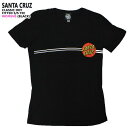 在庫限り!SANTA CRUZ/サンタクルズ レディース CLASSIC DOT FITTED S/S TEE BLACK 女性用 Tシャツ T-shirts 半袖 丸首 WOMENS クリックポスト対応