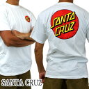 値下げしました！SANTA CRUZ/サンタクルズ CLASSIC DOT CHEST S/S REGULAR TEE WHITE Tシャツ T-shirts 半袖 丸首 返品 交換及びキャンセル不可 クリックポスト対応