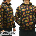 値下げしました！SANTA CRUZ/サンタクルズ OVAL DOT REPEAT PULLOVER HOODED HEAVYWEIGHT SWEATSHIRT BLACK 長袖 フード付き プルオーバー スウェット パーカー 総柄