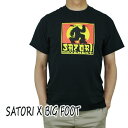 値下げしました！SATORI/サトリ SATORI MOVEMENT CLASSIC BIG FOOT S/S TEE BLACK Tシャツ T-shirts 半袖 丸首 返品 交換及びキャンセル不可 クリックポスト対応