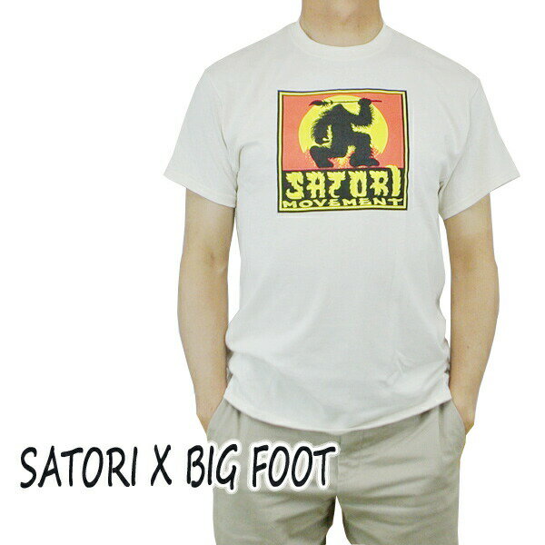 在庫処分セール！SATORI/サトリ SATORI MOVEMENT CLASSIC BIG FOOT S/S TEE NATURAL Tシャツ T-shirts 半袖 丸首 　クリックポスト対応