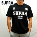 値下げしました！SUPRA/スープラ TEAM USA BLACK S/S TEE メンズ 半袖 プリント Tシャツ [返品、交換及びキャンセル不可] 102104-002　クリックポスト対応