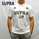 値下げしました！SUPRA/スープラ TEAM USA WHITE/DARK OLIVE S/S TEE メンズ 半袖 プリント Tシャツ 返品 交換及びキャンセル不可 102104-111 クリックポスト対応