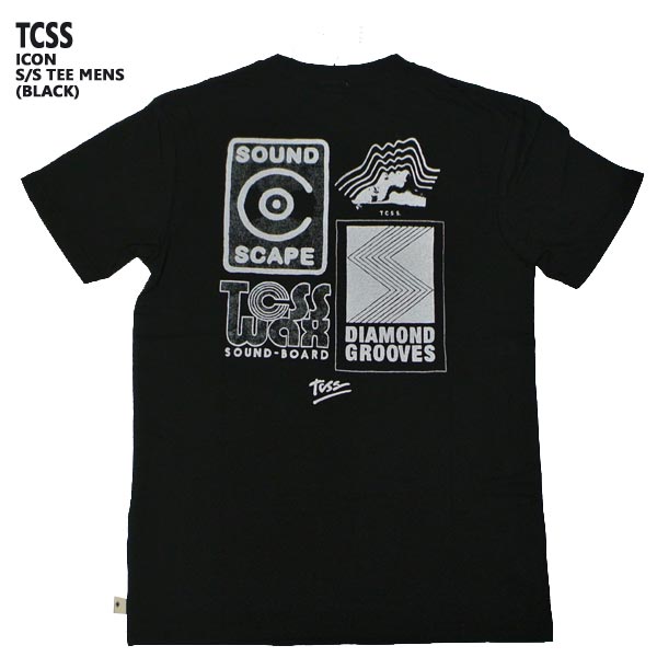 値下げしました！TCSS/The Critical Slide Society ICON TEE BLACK ザクリティカルスライドソサイエティ 半袖Tシャツ T-shirts メンズ 男性用 TE18117　クリックポスト対応