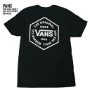 値下げしました！VANS/バンズ HEX BOLT S/S TEE BLACK 半袖TEE MENS メンズ 男性用 ロゴ　クリックポスト対