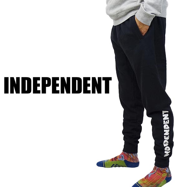 値下げしました！INDEPENDENT/インデペンデント ITC STREAK JOGGER SWEATPANTS BOTTOM BLACK［返品、交換及...