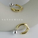 バツリカ ピアス バイカラー メタル ボール ピアス TRIM BY VATSURICA / mia trim / 真鍮 / チタンポスト / SILVER /...