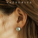 バツリカ ピアス ミアトリム ビッグ パール キャッチ ピアス TRIM BY VATSURICA / mia trim / グレー GREY / パール /ト...