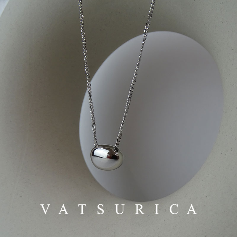 バツリカ ネックレス 【金属アレルギー対応】 / サージカルステンレス / 316L / ニュアンス サークル ネックレス / SILVER シルバー / TRIM BY VATSURICA / トリムバイバツリカ / ギフト プレゼント 贈り物 / アクセサリー / ワンポイント / メール便送料無料 af-010n-sv