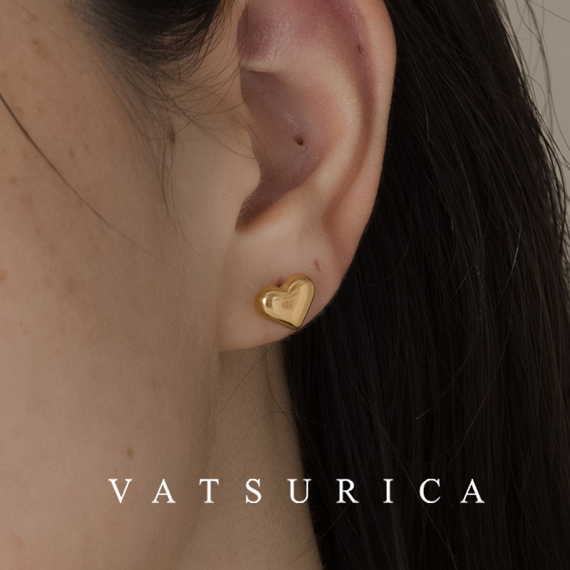 バツリカ ピアス トリム 金属アレルギー対応 / サージカルステンレス / 316L / ミニ ハート ピアス / TRIM BY VATSURICA / トリムバイバツリカ / ギフト プレゼント 贈り物 / アクセサリー / ワンポイント / 両耳用 / メール便送料無料 af-021p