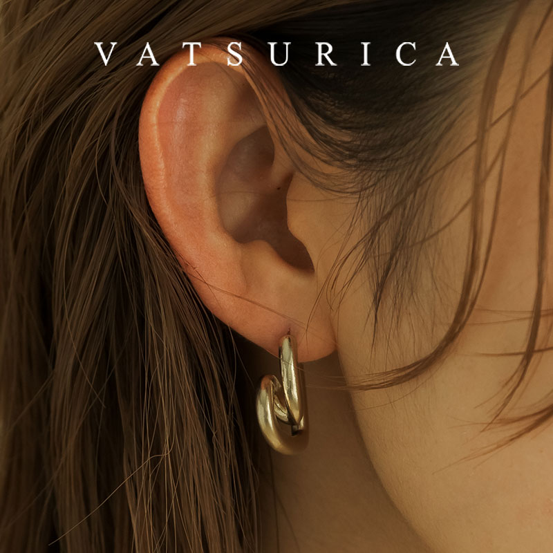 バツリカ ピアス ミアトリム ハート メタル ピアス TRIM BY VATSURICA / 316L / 真鍮 / ゴールド GOLD / トリムバイバツリカ / ギフト プレゼント 贈り物 / アクセサリー / 両耳用 / ワンポイント /メール便送料無料 m-429p-gd