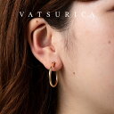 バツリカ ピアス ミアトリム メタル フープ ピアス TRIM BY VATSURICA 【金属アレルギー対応】真鍮 / ゴールド GOLD / トリムバイバツ...