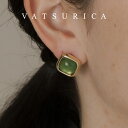 バツリカ ミアトリム アクリル スクエア ピアス TRIM BY VATSURICA / 真鍮 / トリムバイバツリカ / ギフト プレゼント 贈り物 / アク...