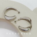 バツリカ LOINE メタル ビッグ カーブ フープ ピアス / SILVER シルバー / TRIM BY VATSURICA / トリムバイバツリカ / ギ...